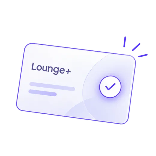 Lounge+ membership card